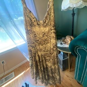 Free People size 10 dress 👗 snake prink cowgirl vibes